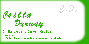 csilla darvay business card